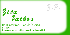 zita patkos business card